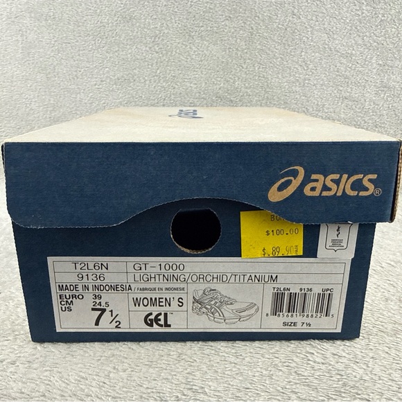 ASICS Women's GT-100 Silver and Purple Athletic Shoes Size 7.5 - Picture 13 of 13